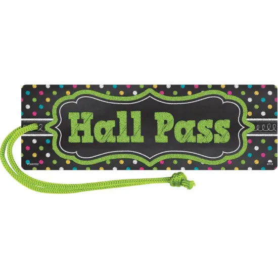 Chalkboard Brights Magnetic Hall Pass, Pack of 6 {1}