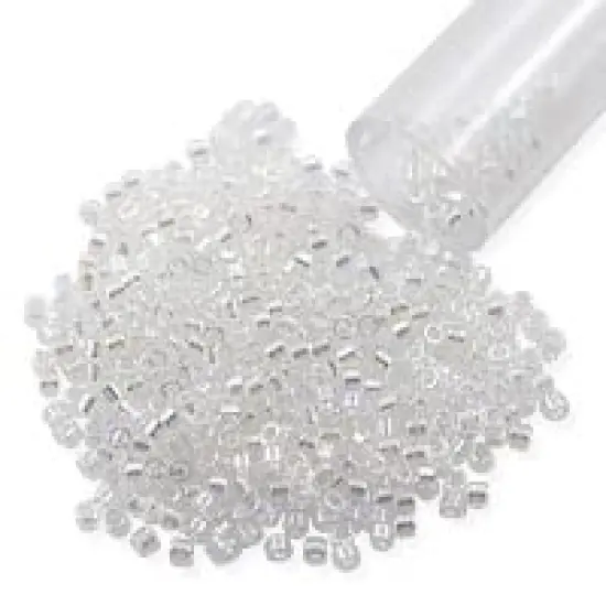 Miyuki Delica Seed Bead 11/0 Transparent Crystal AB {4}