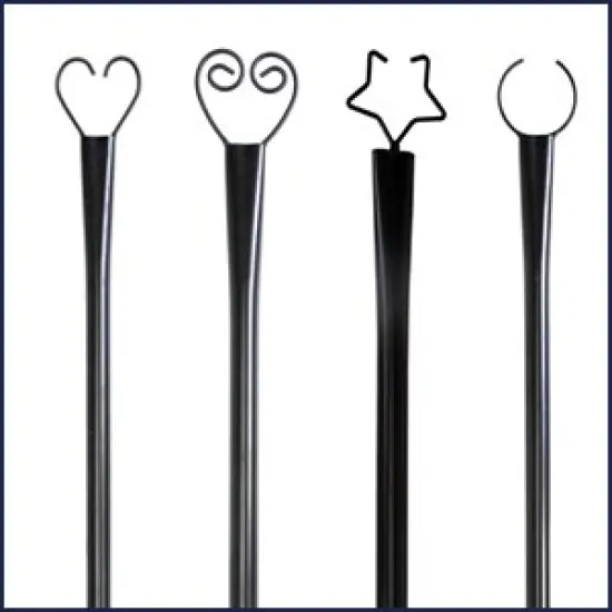 Set of 6 RC String Light Pole;9 FT Lighting Stand ;LED Solar Bulbs for Parties;Christmas Heart {9}