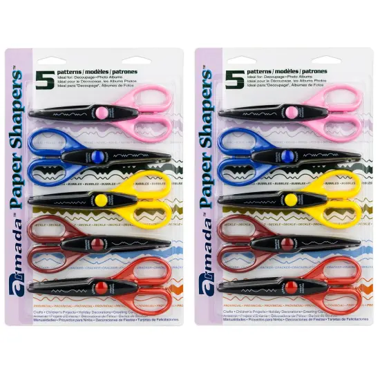 Paper Shapers&reg; Decorative Scissors Set 2, 5 Per Set, 2 Sets {1}