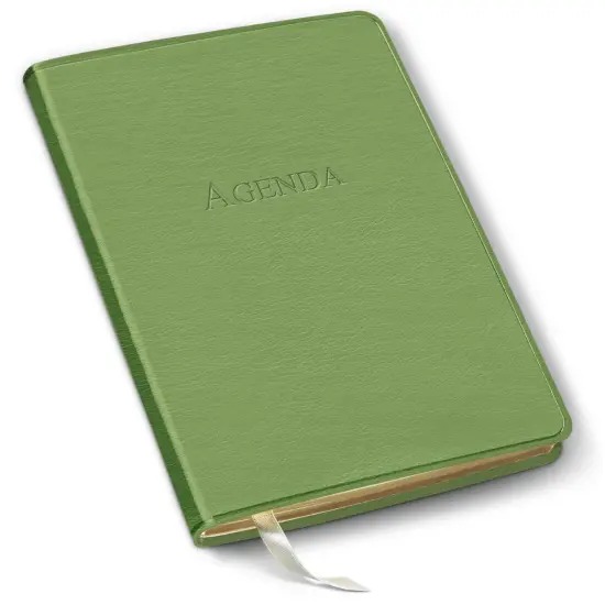 Undated Daily Planner by Gallery Leather - 8" x 5.5" Camden Kiwi {1}