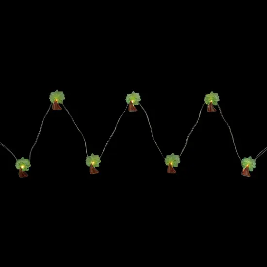 Northlight LED Palm Tree Fairy Lights - Warm White - 2.75'Silver Wire - 10ct Green {4}