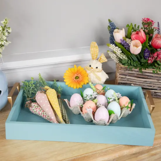 Northlight Pastel Easter Eggs with Carton Decoration - 6.25" - Set of 9 Multi {3}