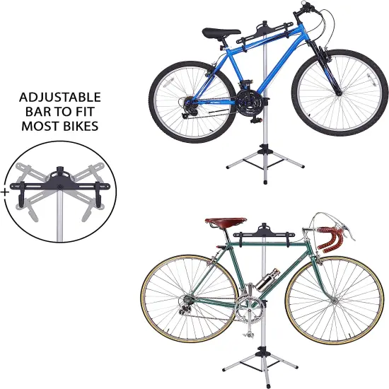 RaxGo Freestanding & Foldable Design, Adjustable Bike Storage Rack {4}