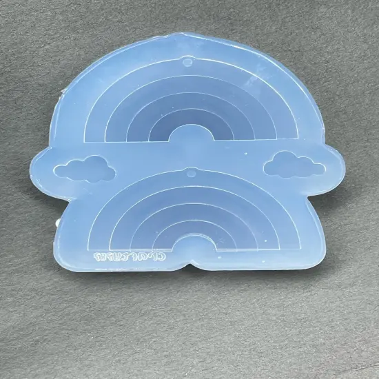 Rainbow Dangle Layered + Cloud Stud Earring Silicone Mold (C10) {3}