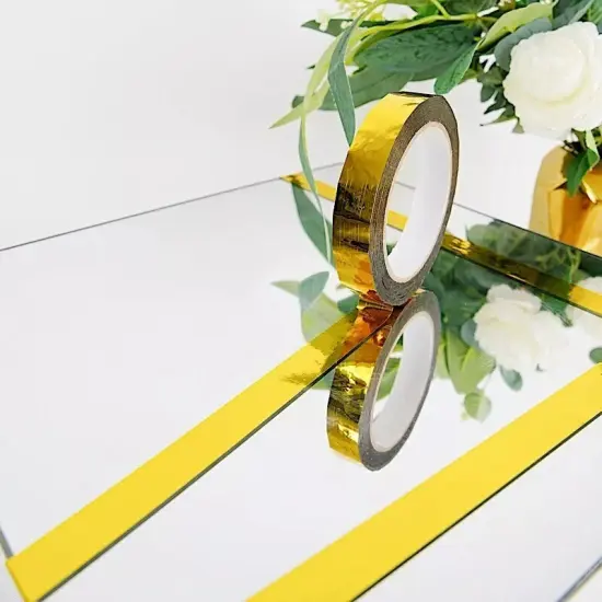 GOLD 100 yards Metallic Polyester Arts and Crafts TAPE ROLL {4}