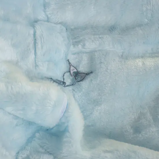 Emma and Oliver Oversized Bean Bag Chair for Kids and Adults Teal Furry {5}