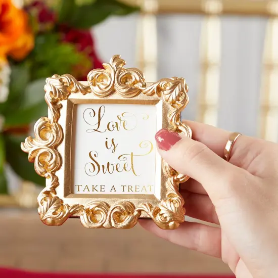 Royale Gold Baroque Place Card/Photo Holder (Set of 6) {3}