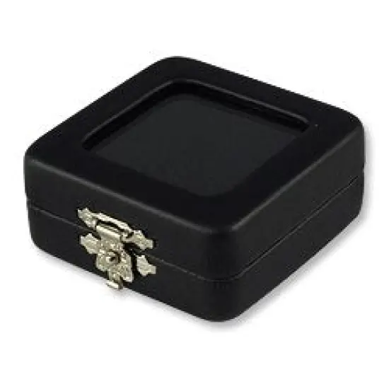 Gemstone Storage Box Display -Gem Box - Glass Top with Clasp {1}