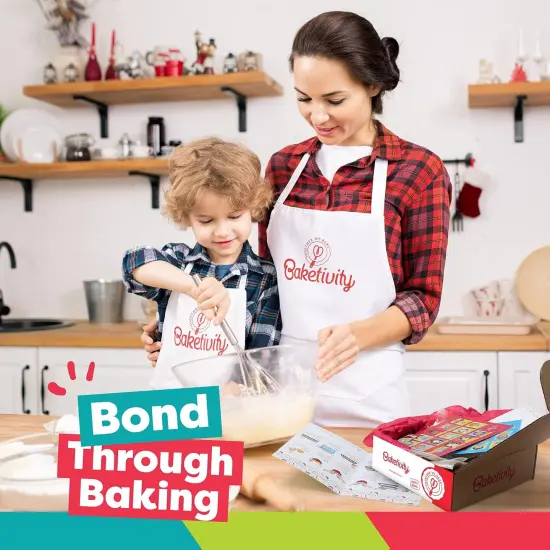 BAKETIVITY Kids Baking DIY Activity Kit - Bake Delicious Yum&m Jumbo Cookies- Real Fun Little Junior Chef Essential Kitchen Lessons {2}