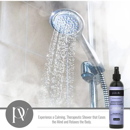 Pavelle Shower Aromatherapy Spray, Eucalyptus Shower Steamer with Essential Oils, 8 fl. oz. (237ml) {3}