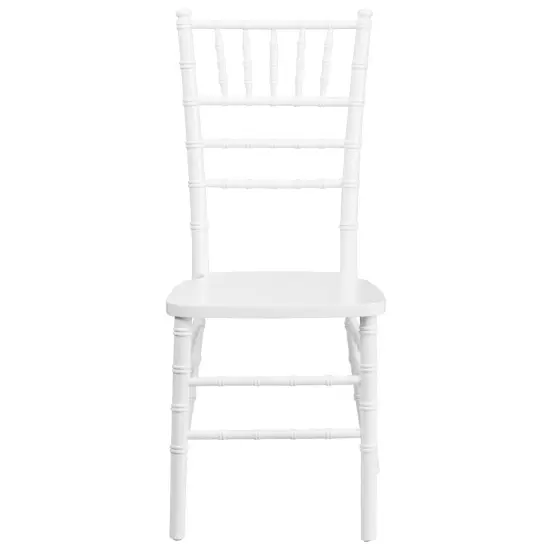 Emma and Oliver Wedding & Event Wood Chiavari Dining Chair White {3}