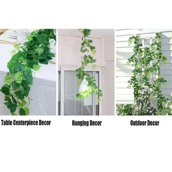 Artificial Grass Fall Ivy Grape Leaf Plants Fake Hanging Garland Vine Home Decor {1}