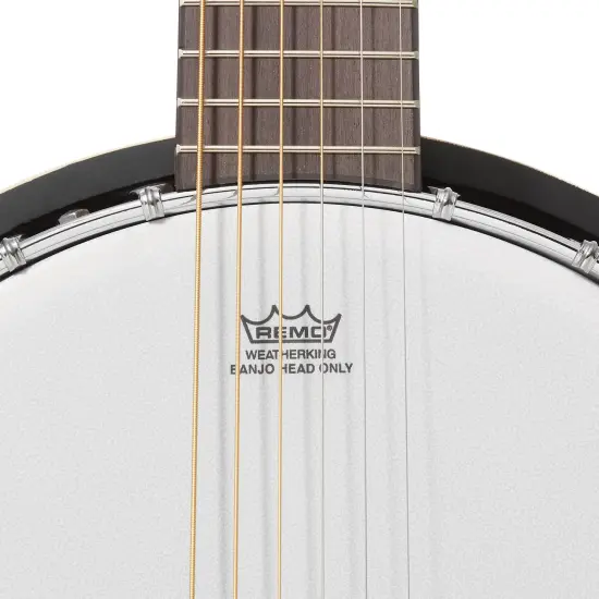 Jameson Guitars 6-String Banjo Guitar with Closed Back Resonator and 24 Brackets {3}