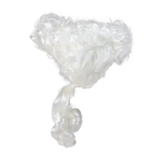 Fun World 8" Mrs. Santa Claus Curly Christmas Wig Women Costume Accessory - One Size White {3}