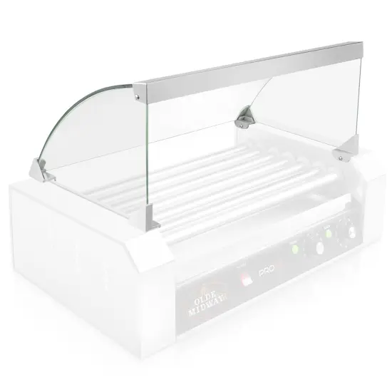 Olde Midway Glass Cover ONLY for Hot Dog 7 Roller Grill Cooker Machine - Replacement or Upgrade {2}