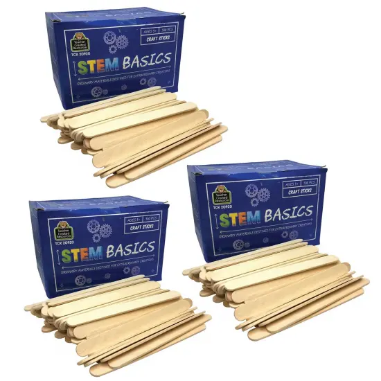 STEM Basics: Craft Sticks, 500 Per Pack, 3 Packs {1}