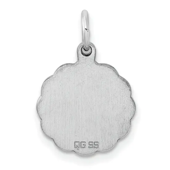 Sterling Silver Disc Charm 0.027" 13.3mm Jewerly 15mm x 13mm {3}