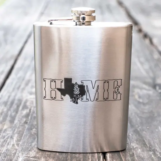 8oz Home - Texas Stainless Steel Flask {3}
