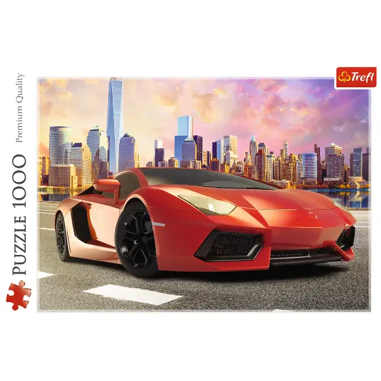 1000 Piece Jigsaw Puzzles- Sunset ride, fast car, Moto puzzle, Adult Puzzle, Trefl 10601 {3}