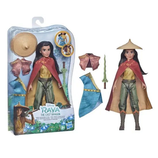 Disney Princess Raya and The Last Dragon Raya's Adventure Styles,Fashion Doll with Clothes,Shoes,and Sword Accessory,Toy for Kids 3 Years and Up {6}
