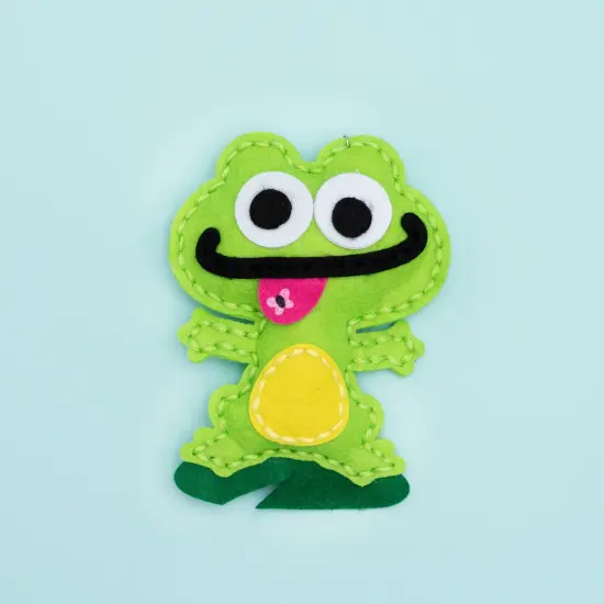 Colorbok Sew Cute! Felt Keychain-Frog {6}