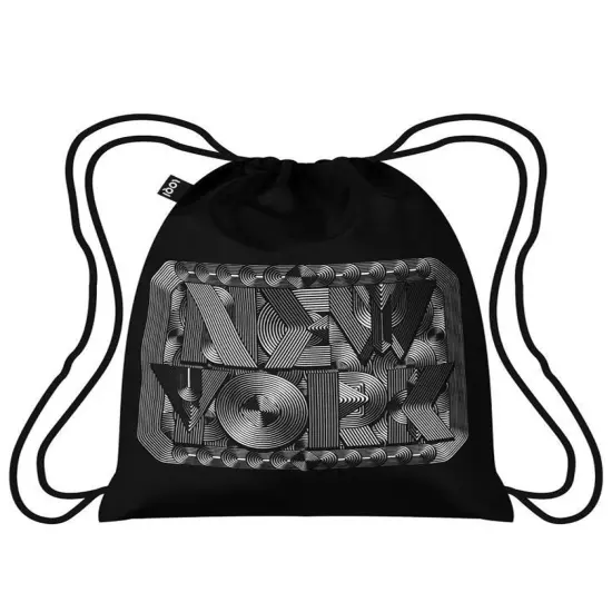 LOQI Type Backpack, One Size, New York Retro {1}