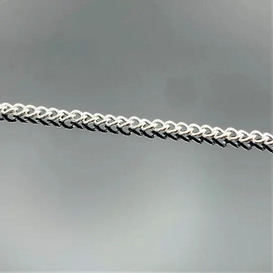 12 or 72 Pieces: 18" Pre-made Silver Plated Curb Necklace Chains {4}