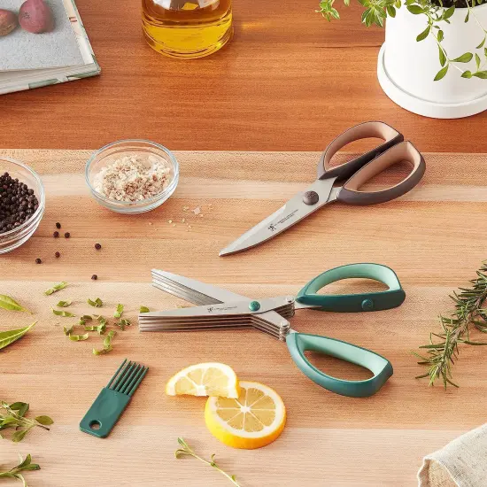 Henckels 2-pc Kitchen and Herb Shears Set {4}