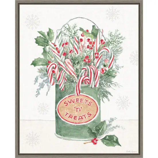 Christmas Charm II by Beth Grove Canvas Art Framed {1}