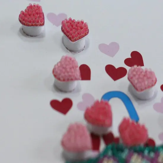 Postcard cross-stitch kit - Love rain {4}