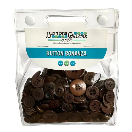 Buttons Galore Button Bonanza Bulk Buttons for Sewing & Crafts, Assorted Colors - .50 LBS. Bittersweet {2}