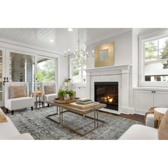 Brielle 6 lights pendant in weathered dove {2}