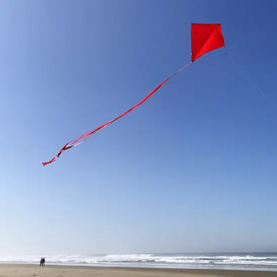 In the Breeze 3299 - Cherry 30 Inch Diamond Kite - Solid Red, Fun, Easy Flying Kite {2}