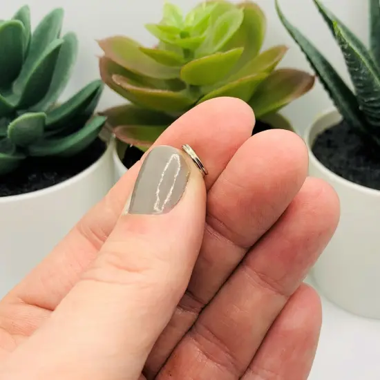 100 , 500 or 1,000 Pieces: 8 mm Rhodium Silver Split Double Jump Rings {3}