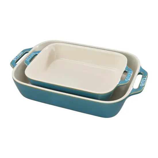 STAUB Ceramic 2-pc Rectangular Baking Dish Set {6}