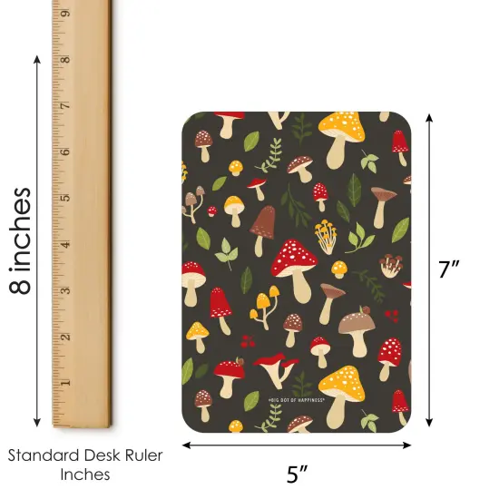 Big Dot of Happiness Wild Mushrooms - Bingo Cards and Markers - Red Toadstool Party Bingo Game - Set of 18 {6}