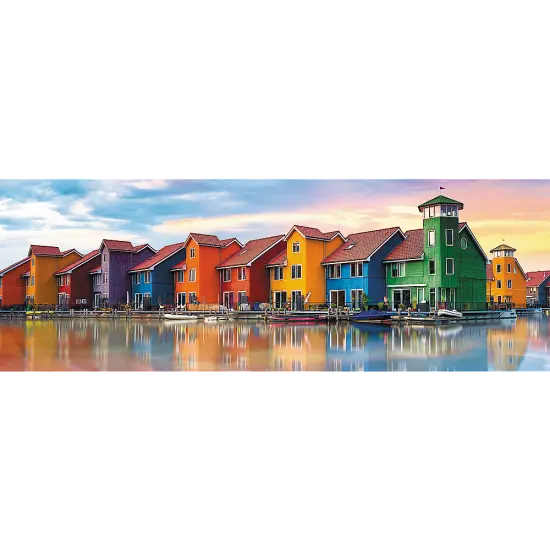 Panorama 1000 Piece Jigsaw Puzzles, Groningen, Netherlands, Colorful City View Puzzles, Adult Puzzles, Trefl 29034 {2}