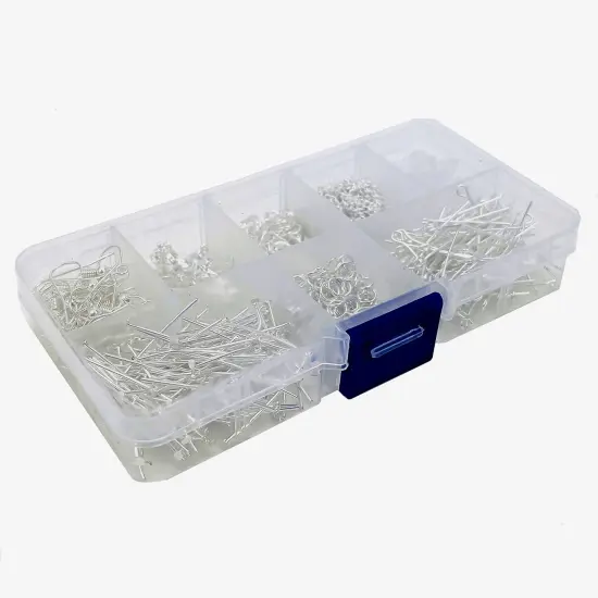 Jewelry Findings Kit of 10 Gold Plated Items Silver {1}