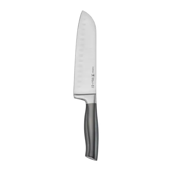 HENCKELS Graphite Hollow Edge Santoku Knife {2}