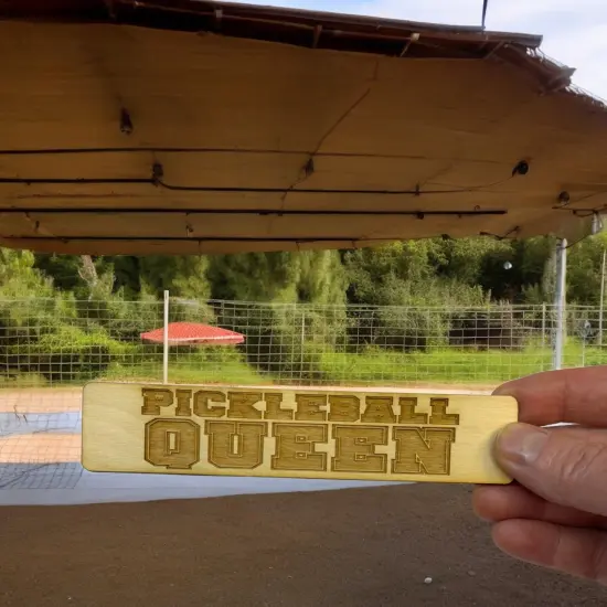 Bookmark - Pickleball Queen - Birch wood {6}
