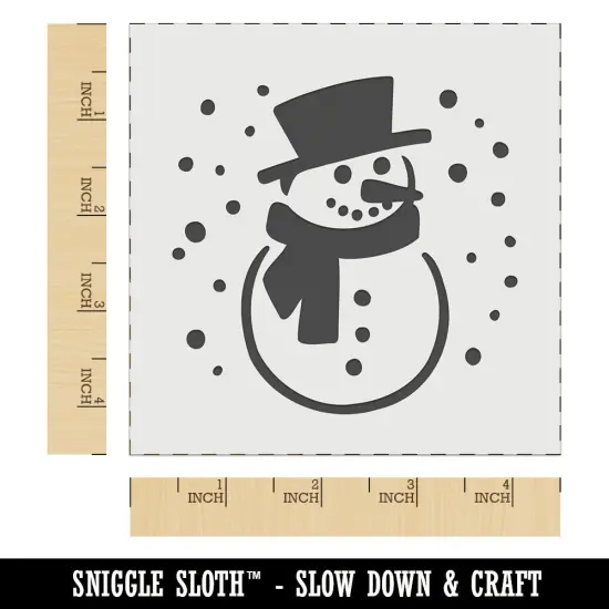 Winter Snowman Wall Cookie DIY Craft Reusable Stencil {7}