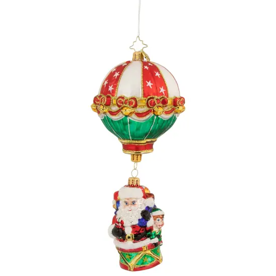 Christopher Radko Christopher Radko Soaring To Holiday Heights Glass Christmas Ornament 1020960 Red {1}