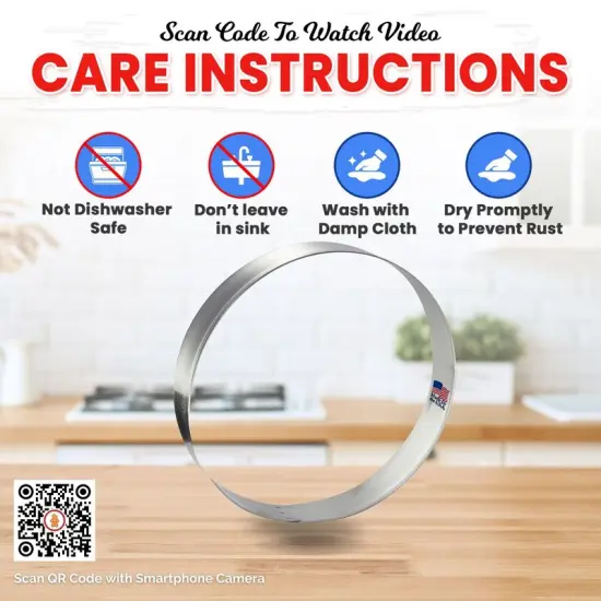 CookieCutter.Com Round Circle Cookie Cutter 5 in &ndash;Tin Plated Steel Cookie Cutters &ndash; Made In The USA {4}