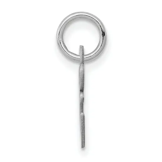 Sterling Silver Small Script Initial Letter E Charm Jewerly 16mm x 10mm {3}