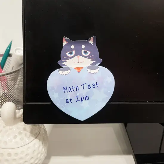 Wrapables Animal Hearts Sticky Notes (Set of 2) Chick, Cat, Bunny {6}