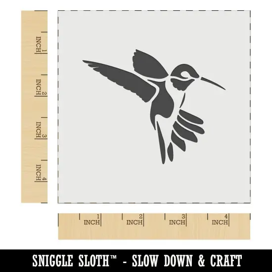 Fluttering Hummingbird Wall Cookie DIY Craft Reusable Stencil {6}