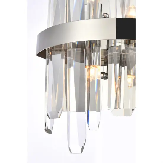 Serena 8 inch crystal bath sconce in chrome {4}