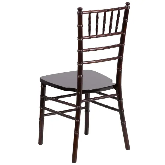 Emma and Oliver Wedding & Event Wood Chiavari Dining Chair Walnut {4}