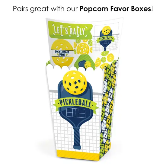 Big Dot of Happiness Let's Rally - Pickleball - Birthday or Retirement Party Favor Sticker Set - 12 Sheets - 120 Stickers {7}